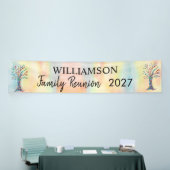 Banderoles Family Tree Reunion Coloré (Salon professionnel)