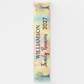 Banderoles Family Tree Reunion Coloré (Vertical)