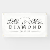 Banderoles Fancy M. et Mme Banner de voiture (Horizontal)