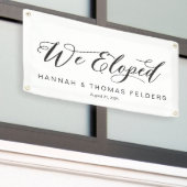 Banderoles Fancy We Elopé Voiture Banner (Bâtiment extérieur)