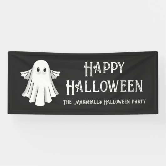 Banderoles Fantôme effrayant Halloween (Horizontal)