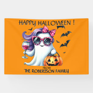 Banderoles Fantôme Féminin Épouvantable Halloween