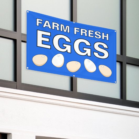 Banderoles Farm Fresh Eggs Banner (Bâtiment extérieur)