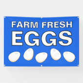Banderoles Farm Fresh Eggs Banner (Horizontal)