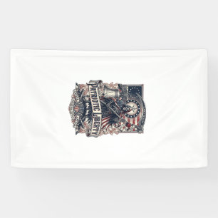 Banderoles Faucheuse de Liberté Patriotique Squelette de Patr