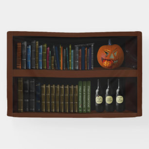 Banderoles Faux Book Shelf Haunted House