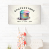 Banderoles Faux Holographic Rainbow Parties scintillant boula (En situation)