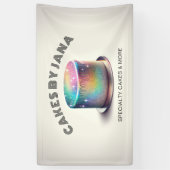 Banderoles Faux Holographic Rainbow Parties scintillant boula (Vertical)