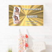 Banderoles Faux or métallique minimum (En situation)