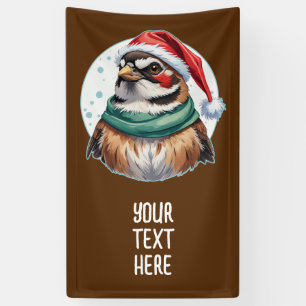 Banderoles Favoris de Noël animal amusant - Bruant 1