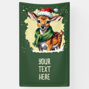 Banderoles Favoris de Noël animal amusant - Fawn 1