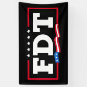 Banderoles FDT Amusant anti-Trump No-Trump (Vertical)