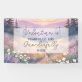 Banderoles Fearfully and Onederfully Made Bible 1st Birthday  (Horizontal)