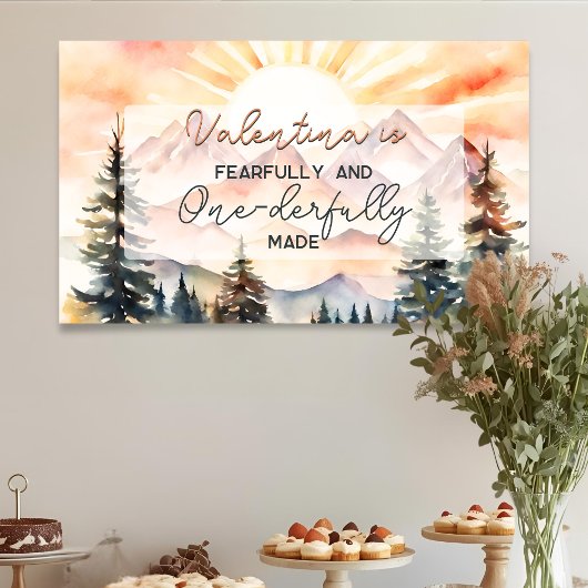 Banderoles Fearfully and Onederfully Made First Birthday