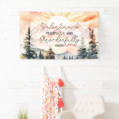 Banderoles Fearfully and Onederfully Made First Birthday (En situation)