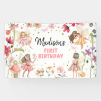 Fée Anniversaire 1er Enchanted Forest Girl arrière