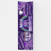 Banderoles Fée de pluie violette (Vertical)