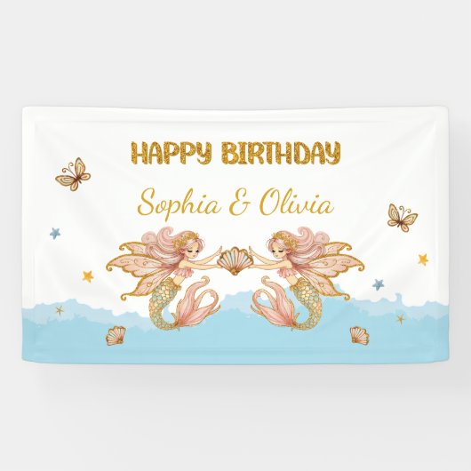 Banderoles Fée Fairy Fairy Fairy Fairy Fairy Faid Anniversair (Horizontal)