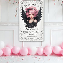 Fée Goth Pastel Noir Et Rose 13e Anniversaire