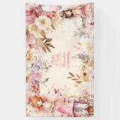 Banderoles Fée magique Jardin Floral Pixie 1er anniversaire (Vertical)