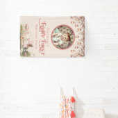 Banderoles Fée Première fête d'anniversaire Vinyl personnalis (Insitu)