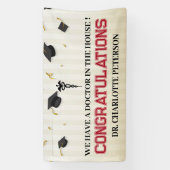 Banderoles Félicitation Docteur Médicale de l'école (Verticale)