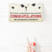 Banderoles Félicitation Docteur Médicale de l'école (Insitu)