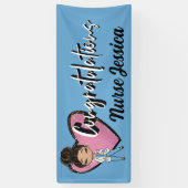 Banderoles Félicitation est Médicale infirmière RN (Vertical)