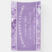 Banderoles Félicitation Purple Amethyst Crystal Graduation (Vertical)