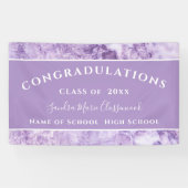 Banderoles Félicitation Purple Amethyst Crystal Graduation (Horizontal)