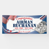 Banderoles Félicitations 323 Mustang Air Force Graduation (Horizontal)