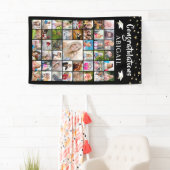 Banderoles Félicitations 45 Photo Collage Graduation (En situation)