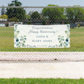 Banderoles Félicitations à Eucalyptus Parti Anniversaire (En situation)