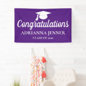 Banderoles Félicitations à la Casquette diplômée| Script| Vio (En situation)