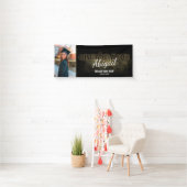 Banderoles Félicitations à la Graduation Black & Gold Photo (En situation)