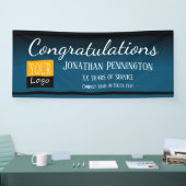 Banderoles Félicitations à la retraite Ajoutez votre logo (Salon professionnel)