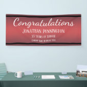 Banderoles Félicitations à la retraite Années de service (Salon professionnel)