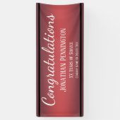 Banderoles Félicitations à la retraite Années de service (Vertical)