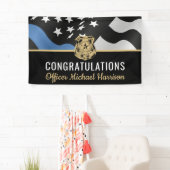 Banderoles Félicitations à l'Académie de Police (En situation)