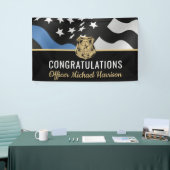 Banderoles Félicitations à l'Académie de Police (Salon professionnel)