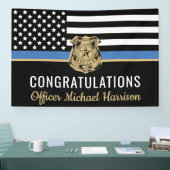 Banderoles Félicitations à l'Académie de police (Salon professionnel)