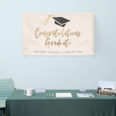 Banderoles Félicitations à l'Casquette Gold Foil pour sa cert (Salon professionnel)