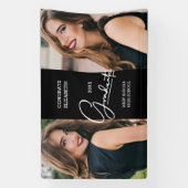 Banderoles Félicitations à l'obtention du diplôme Black Moder (Verticale)