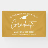 Banderoles Félicitations à notre 202X Graduate Gold (Horizontal)