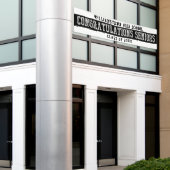 Banderoles Félicitations Aînés Blanc | Noir | Argent (Bâtiment extérieur)