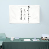 Banderoles Félicitations ajouter un message de nom simple dip (Salon professionnel)