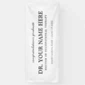 Banderoles Félicitations au docteur en ergothérapie OT  (Vertical)