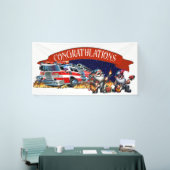 Banderoles Félicitations au pompier (Salon professionnel)