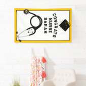 Banderoles Félicitations aux infirmières diplômées (En situation)