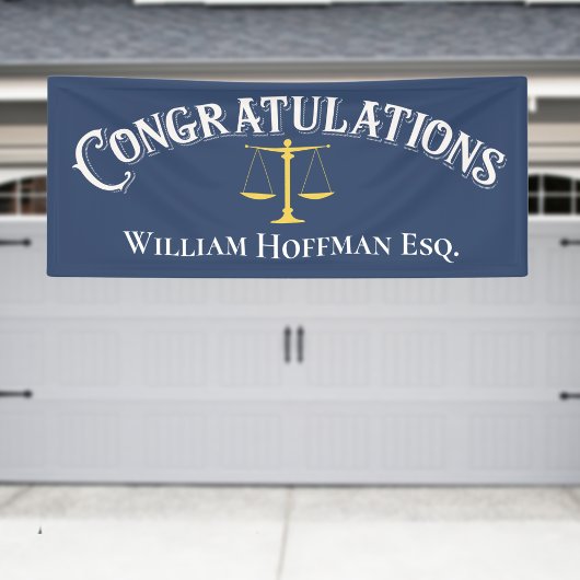 Banderoles Félicitations Avocat Diplômé